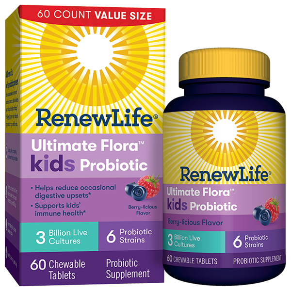 Ultimate Flora Kids Probiotic 3 Billion, 60 Chewable Tablets