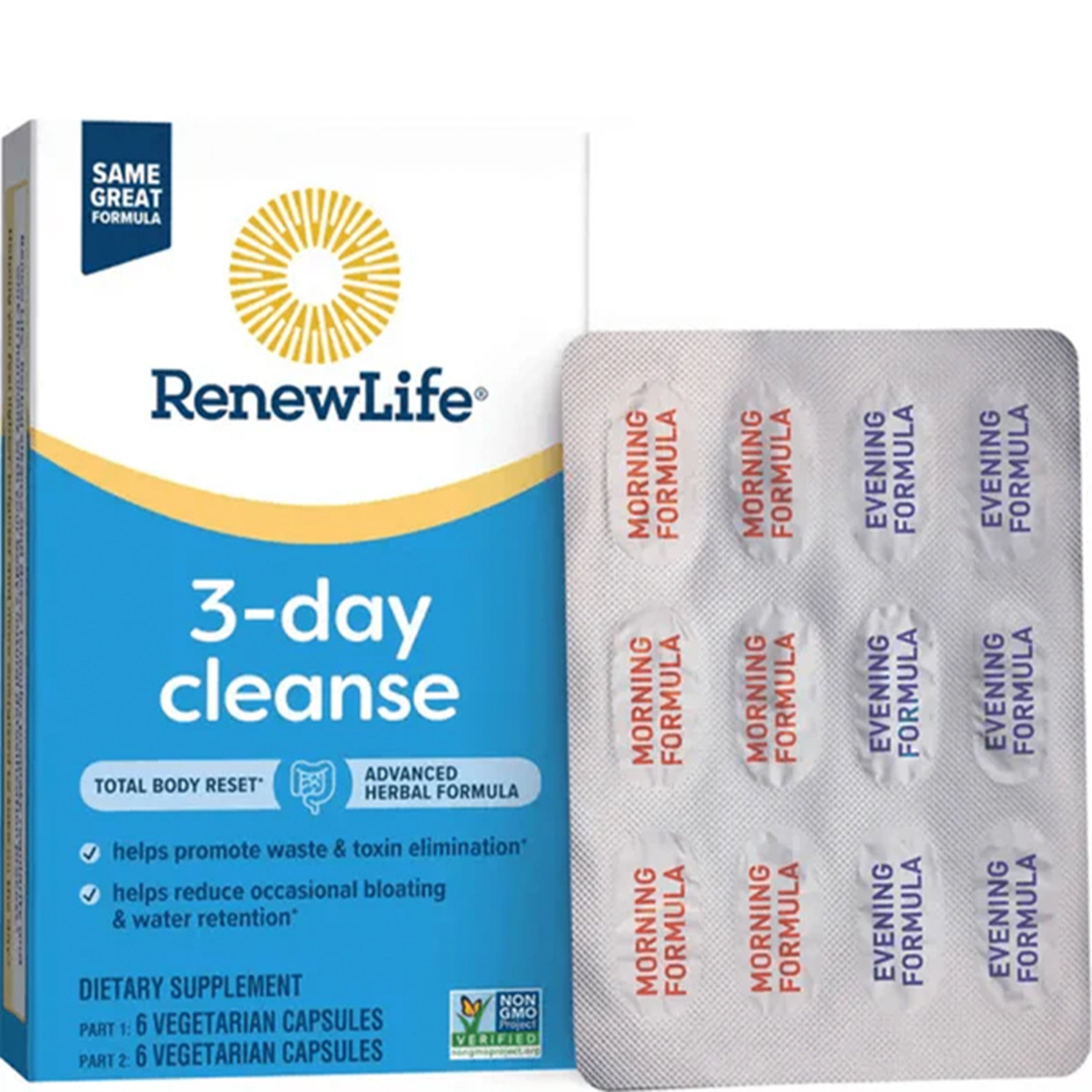 3-Day Cleanse - Total Body Reset Capsules*, 12 Vegetarian Capsules