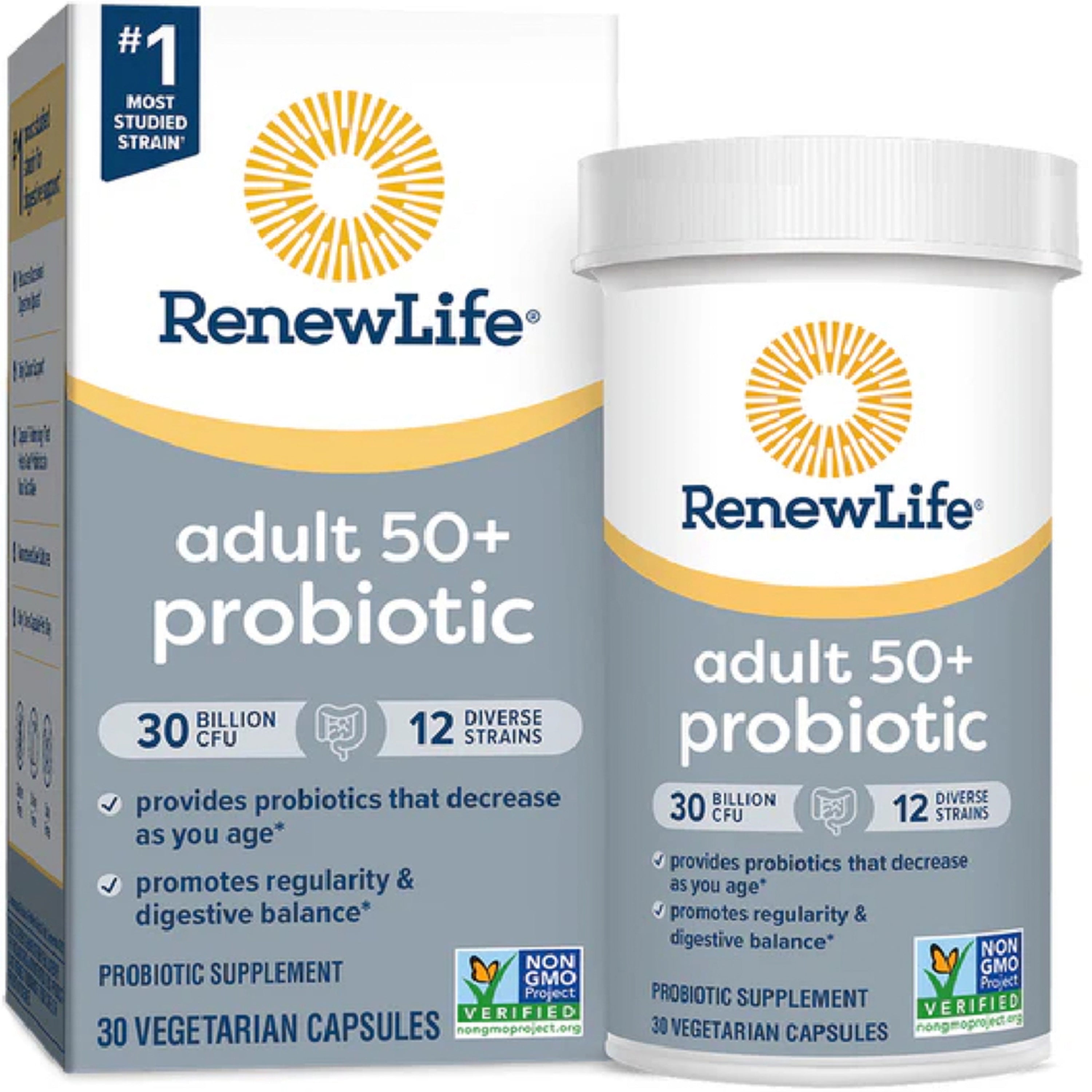 Adult 50+ Probiotic 30 Billion CFU, 30 Vegetarian Capsules