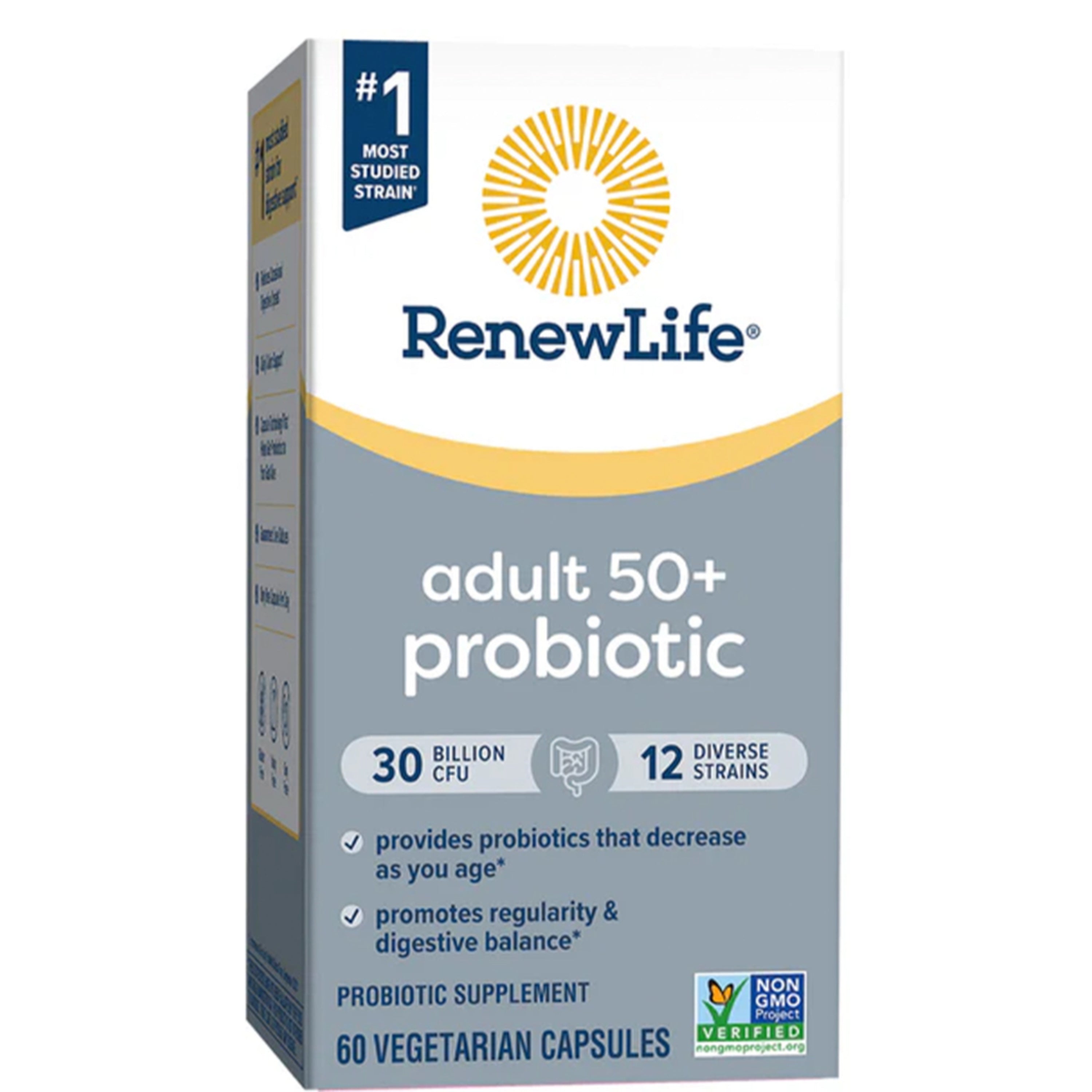 Adult 50+ Probiotic 30 Billion CFU, 60 Vegetarian Capsules