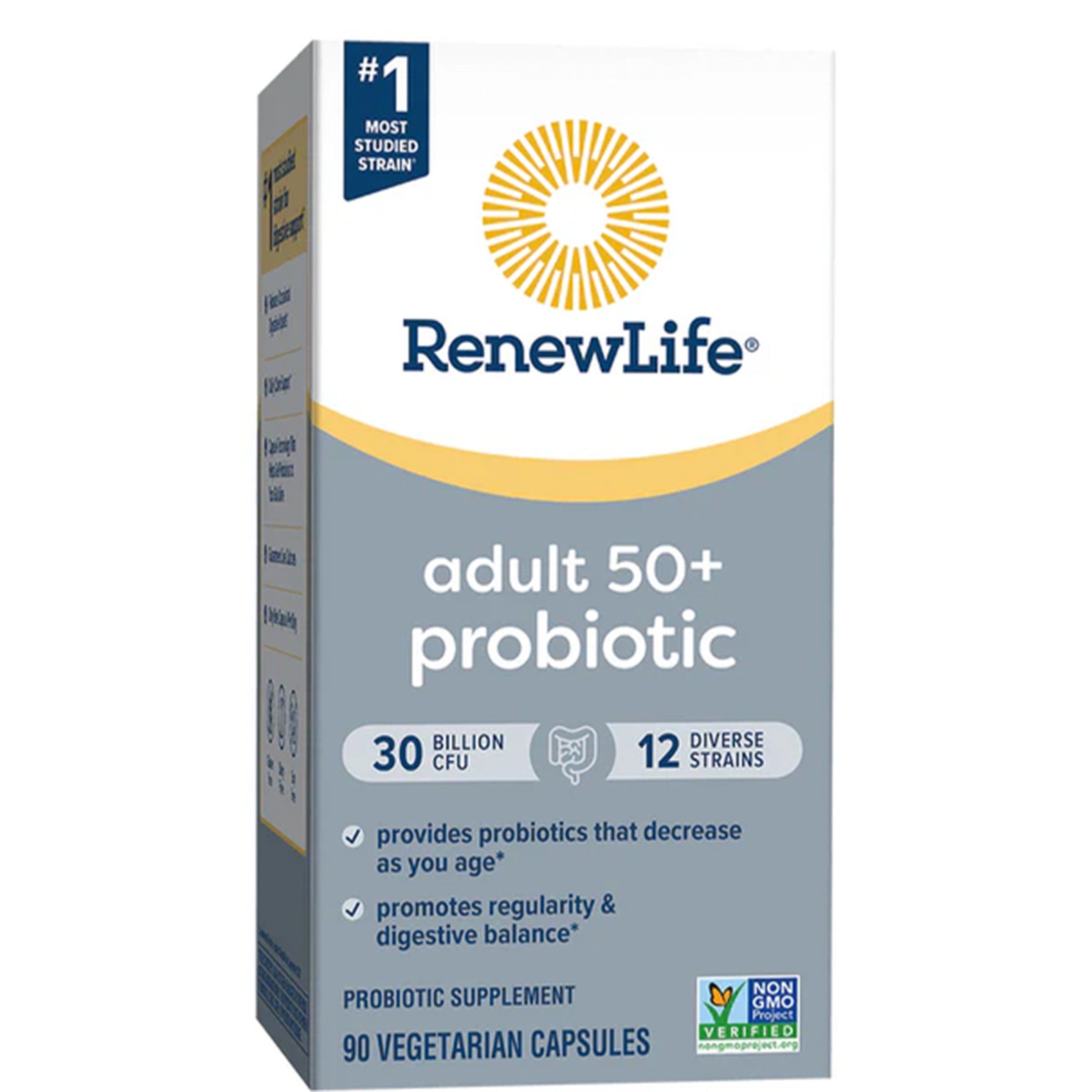 Adult 50+ Probiotic 30 Billion CFU, 90 Vegetarian Capsules