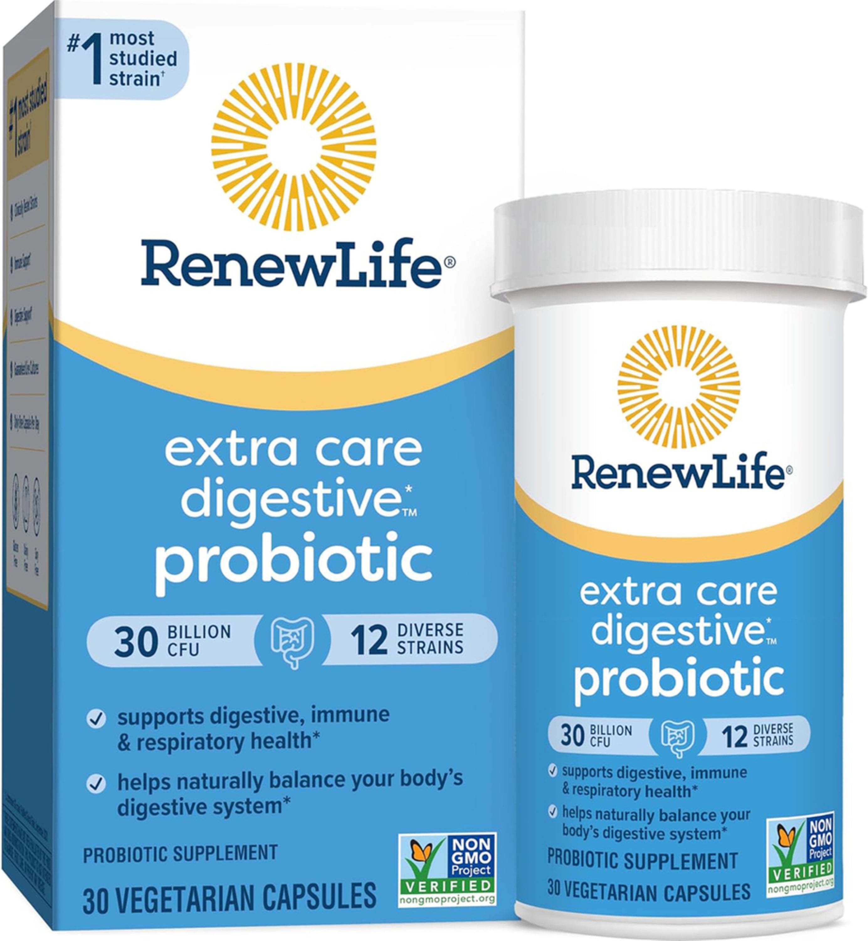 Extra Care Digestive - Probiotic  30 Billion CFU, 30 Vegetarian Capsules