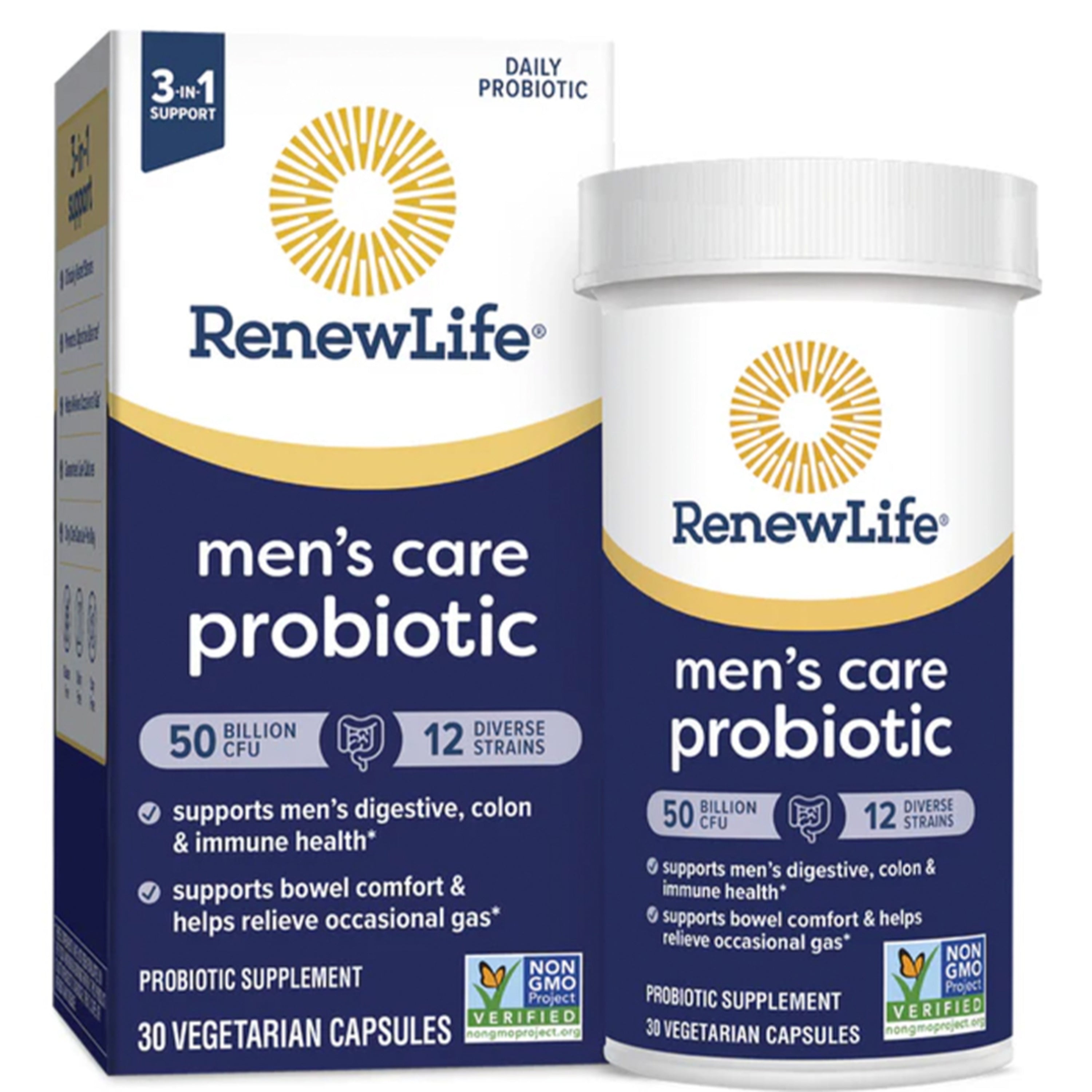 Men's Care Probiotic 50 Billion CFU, 30 Vegetarian Capsules