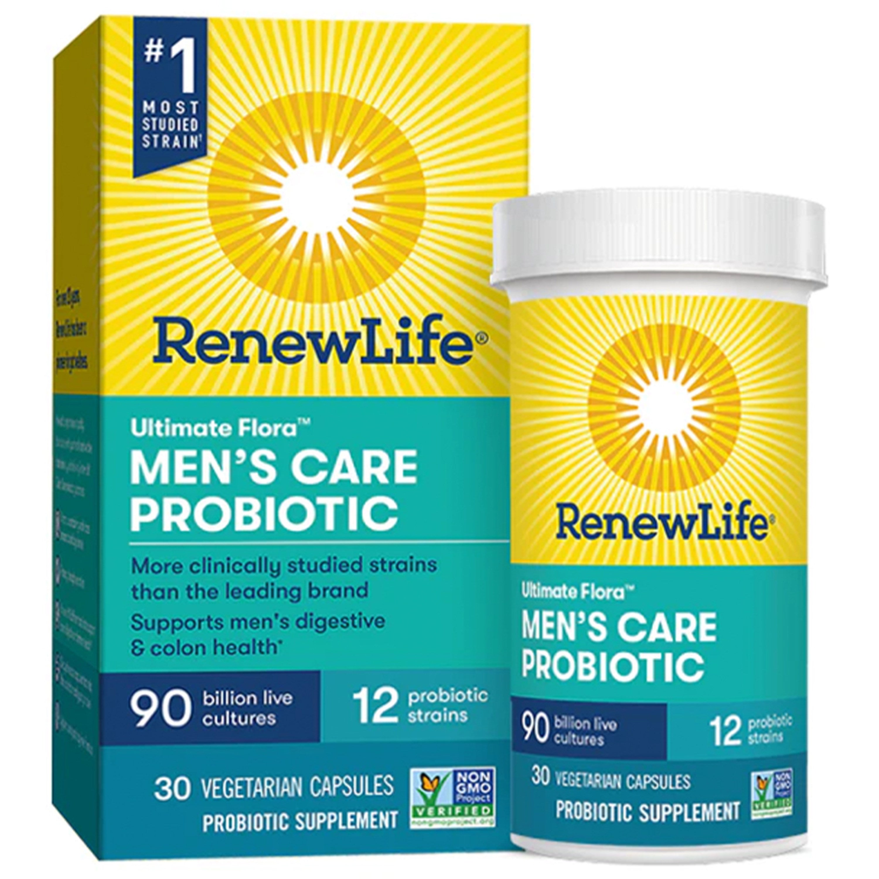 Men's Care Probiotic 90 Billion CFU, 30 Vegetarian Capsules