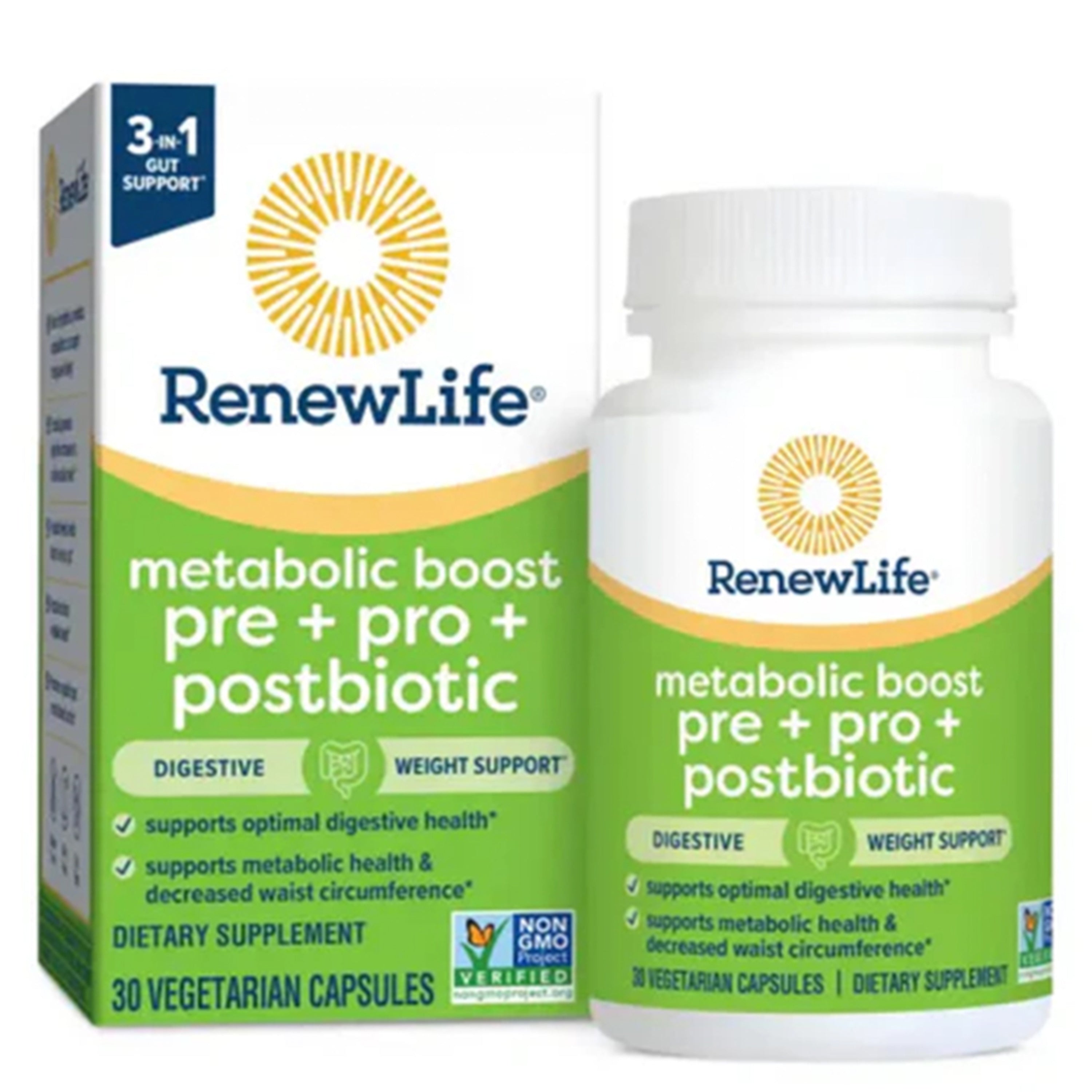 Metabolic Boost Pre + Pro + Postbiotic, 30 Delayed Release Vegan Caps