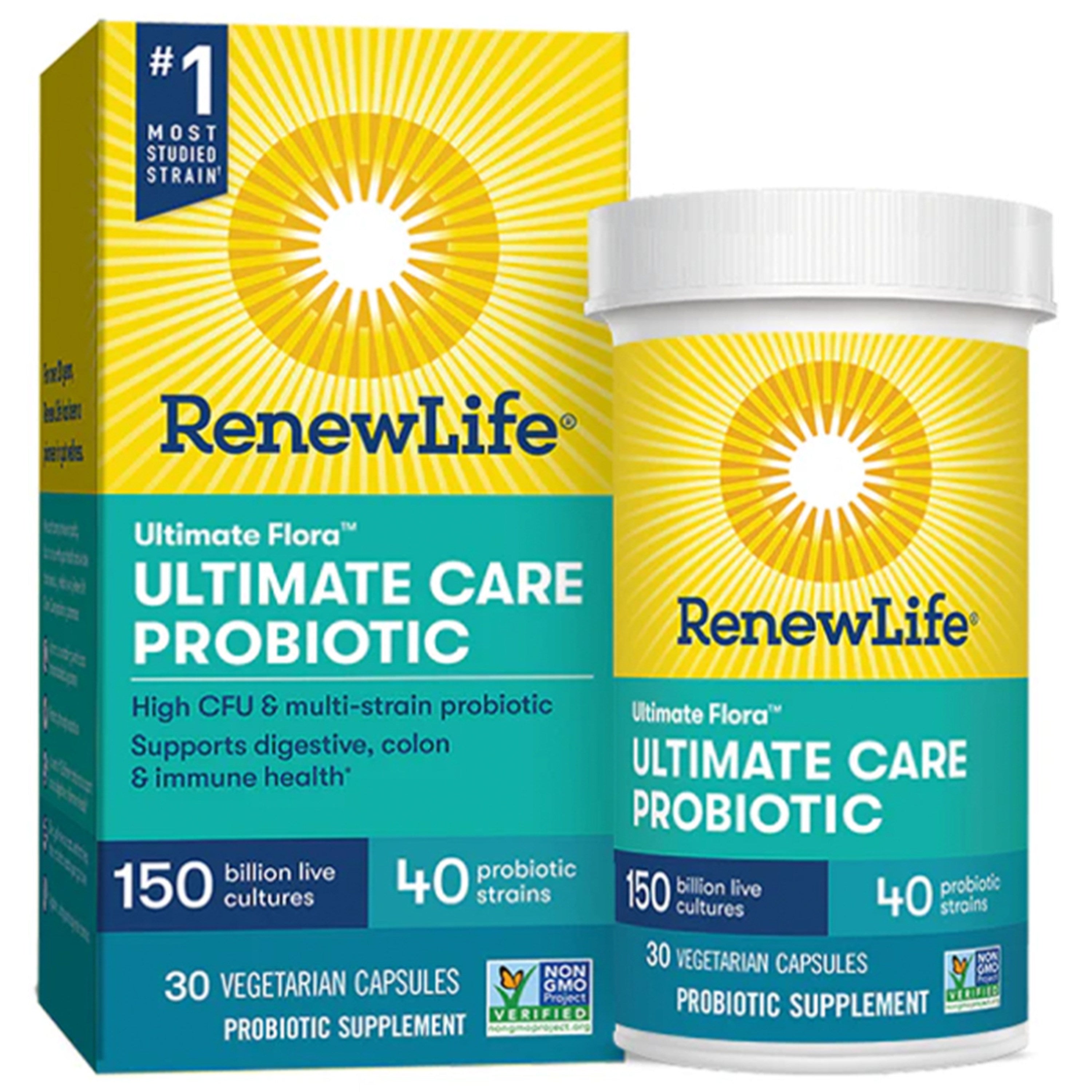 Ultimate Flora Extra Care 150 Billion Probiotic, 30 Delayed Release Vegan Caps