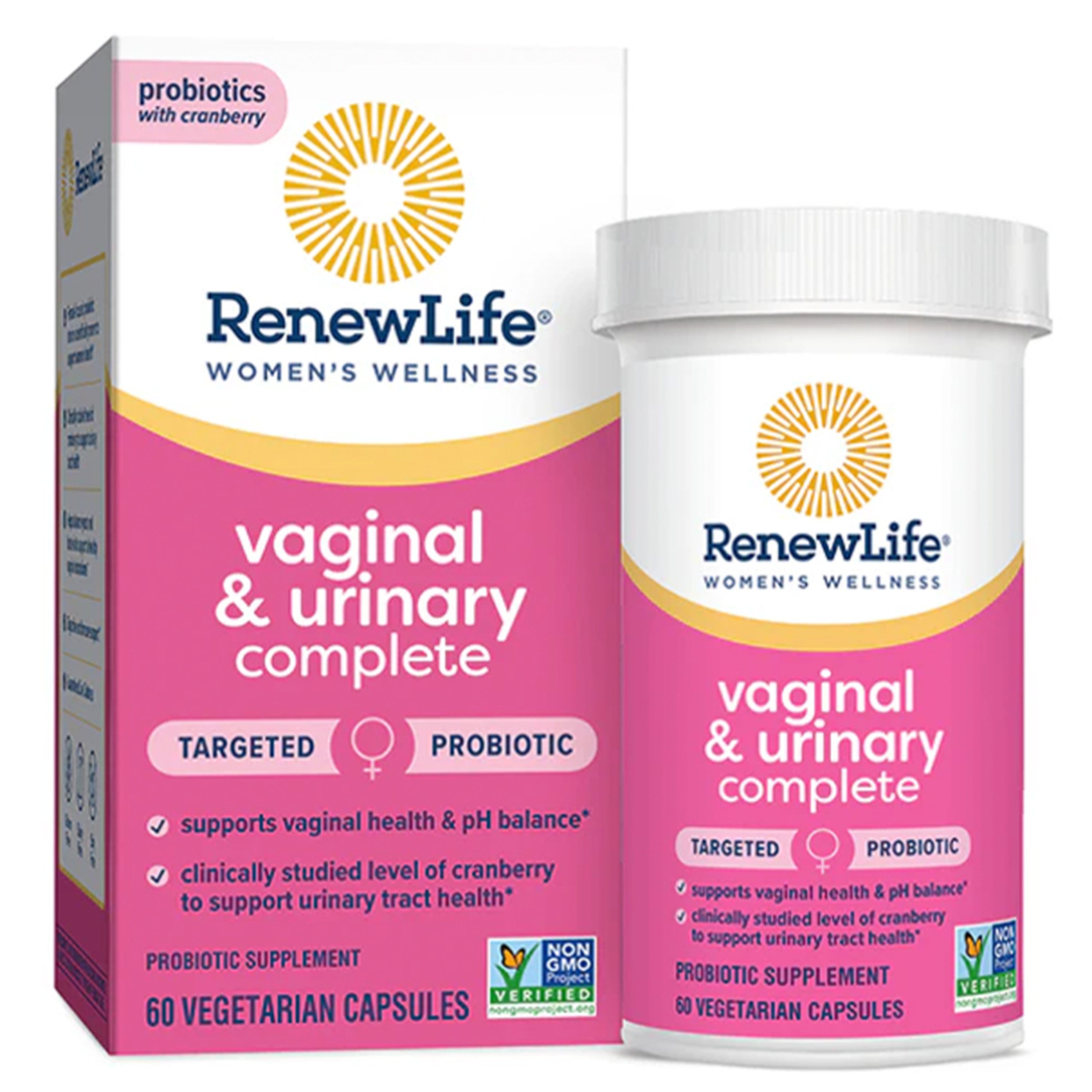 Ultimate Flora Vaginal & Urinary Complete + Probiotic & Cranberry, 60 Delayed Release Vegan Caps