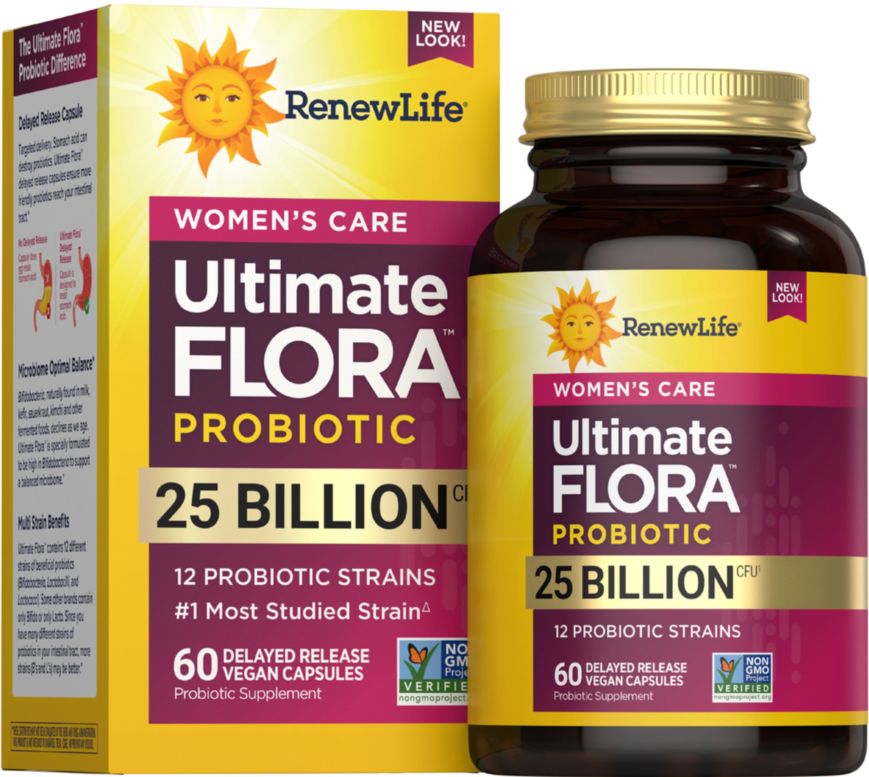 Ultimate Flora Women's Care 25 Billion, 60 Delayed Release Vegan Caps