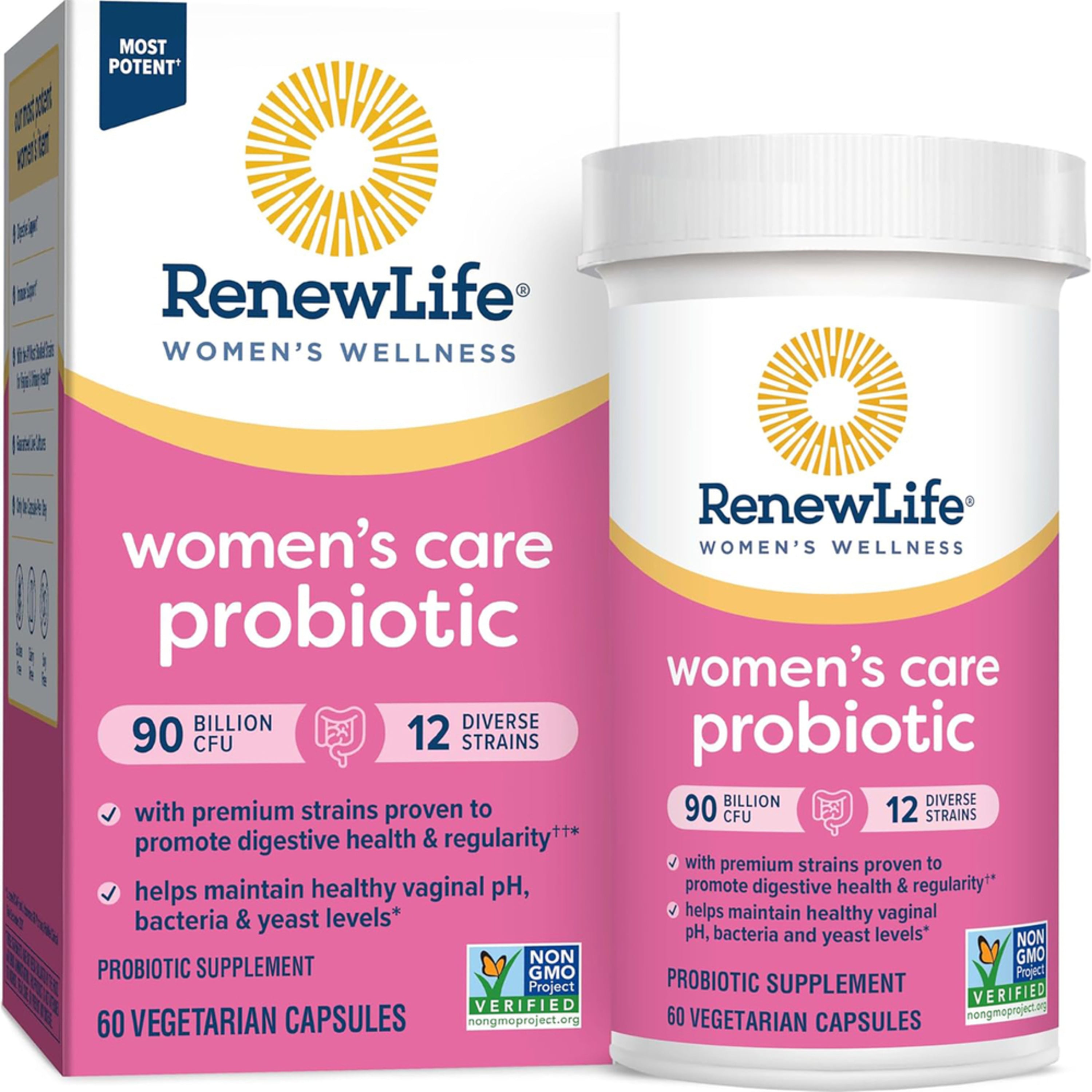 Ultimate Flora Women's Complete 90 Billion Probiotic, 60 Delayed Release Vegan Caps