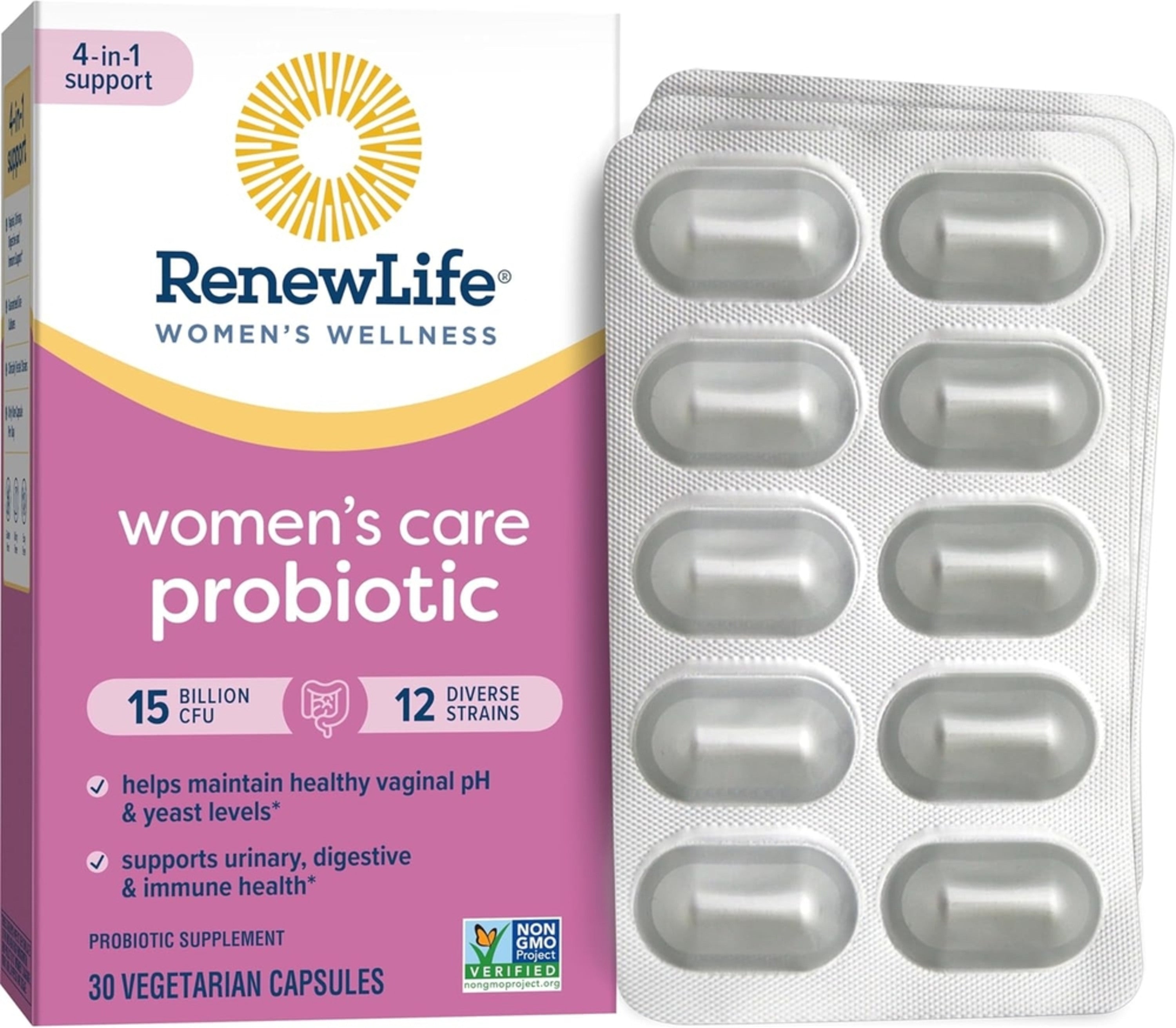 Women’s Care Go-Pack Probiotic 15 Billion CFU, 30 Vegetarian Capsules